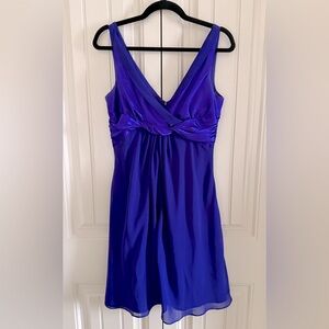 Jessica Royal Purple Sleeveless Cocktail Dress